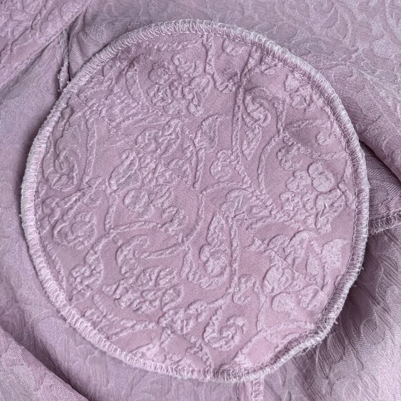 Vintage Sash Silk Floral Button Up Shirt Blouse Fairy Grandma Twee Academia Boho - Picture 8 of 11